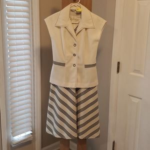 Vintage dress set with vest